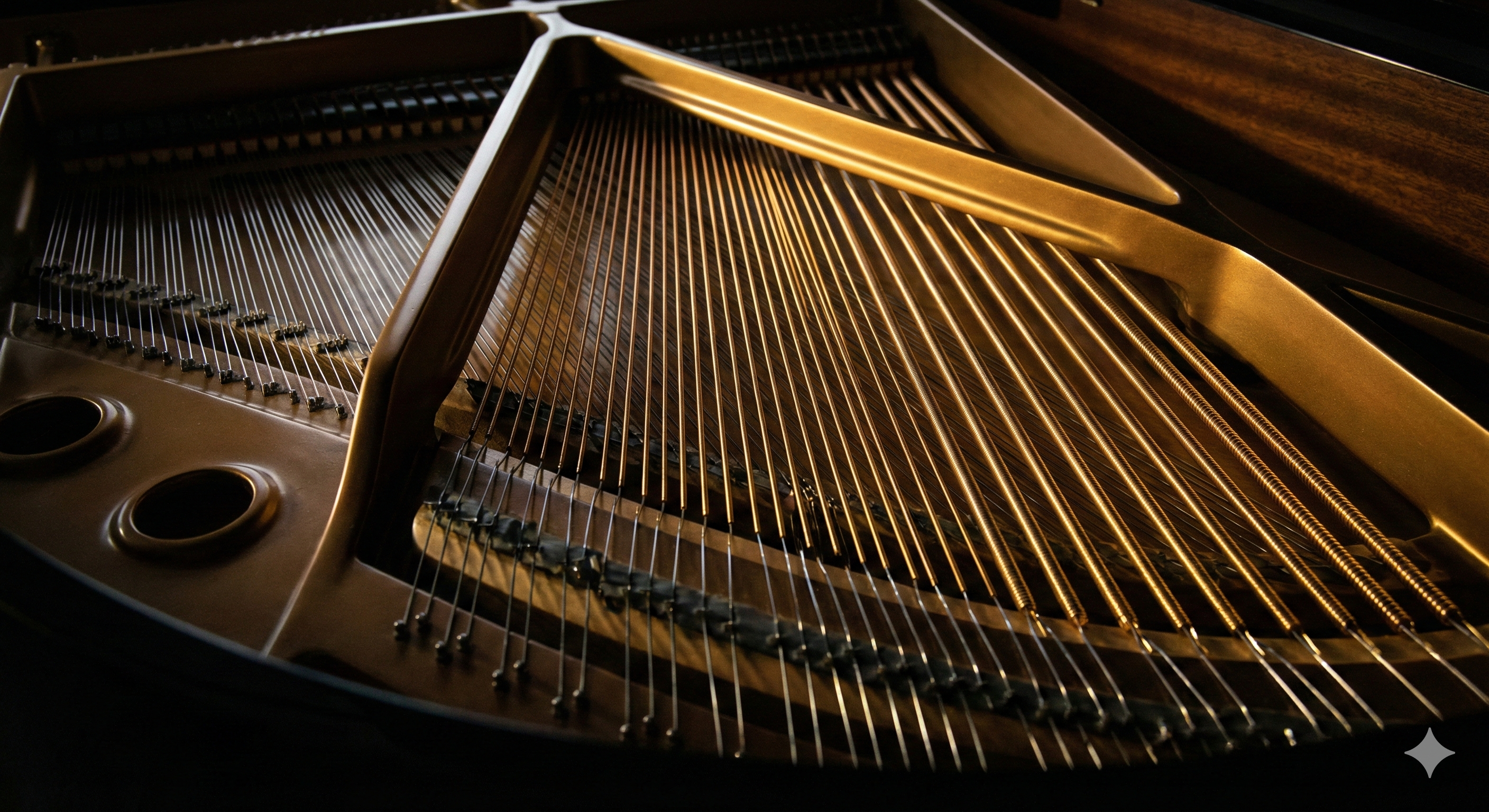 Piano Strings Background